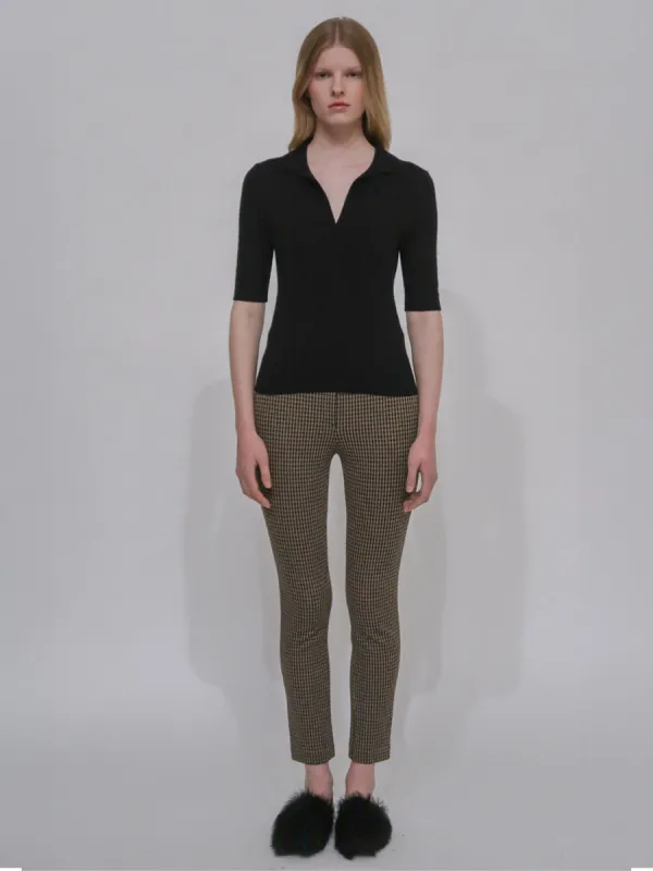 CROPPED SKINNY PANT - HOUNDSTOOTH sold by Rosetta Getty