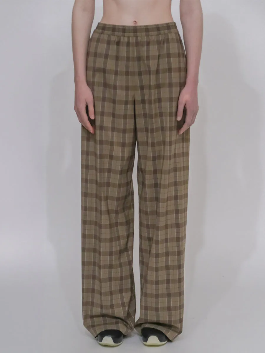 RELAXED PULL ON PANT- TECHNICAL PLAID sold by Rosetta Getty product image thumbnail 4