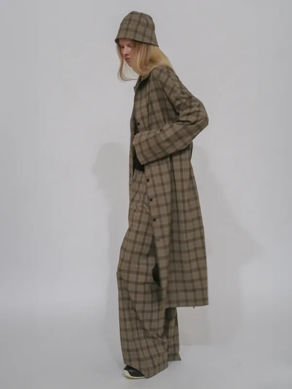 RELAXED PULL ON PANT- TECHNICAL PLAID made by Rosetta Getty