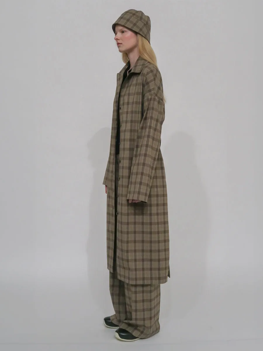 RELAXED PULL ON PANT- TECHNICAL PLAID sold by Rosetta Getty product image thumbnail 2