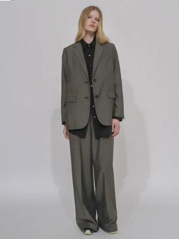 RELAXED PULL ON PANT- CANVAS SUITING sold by Rosetta Getty