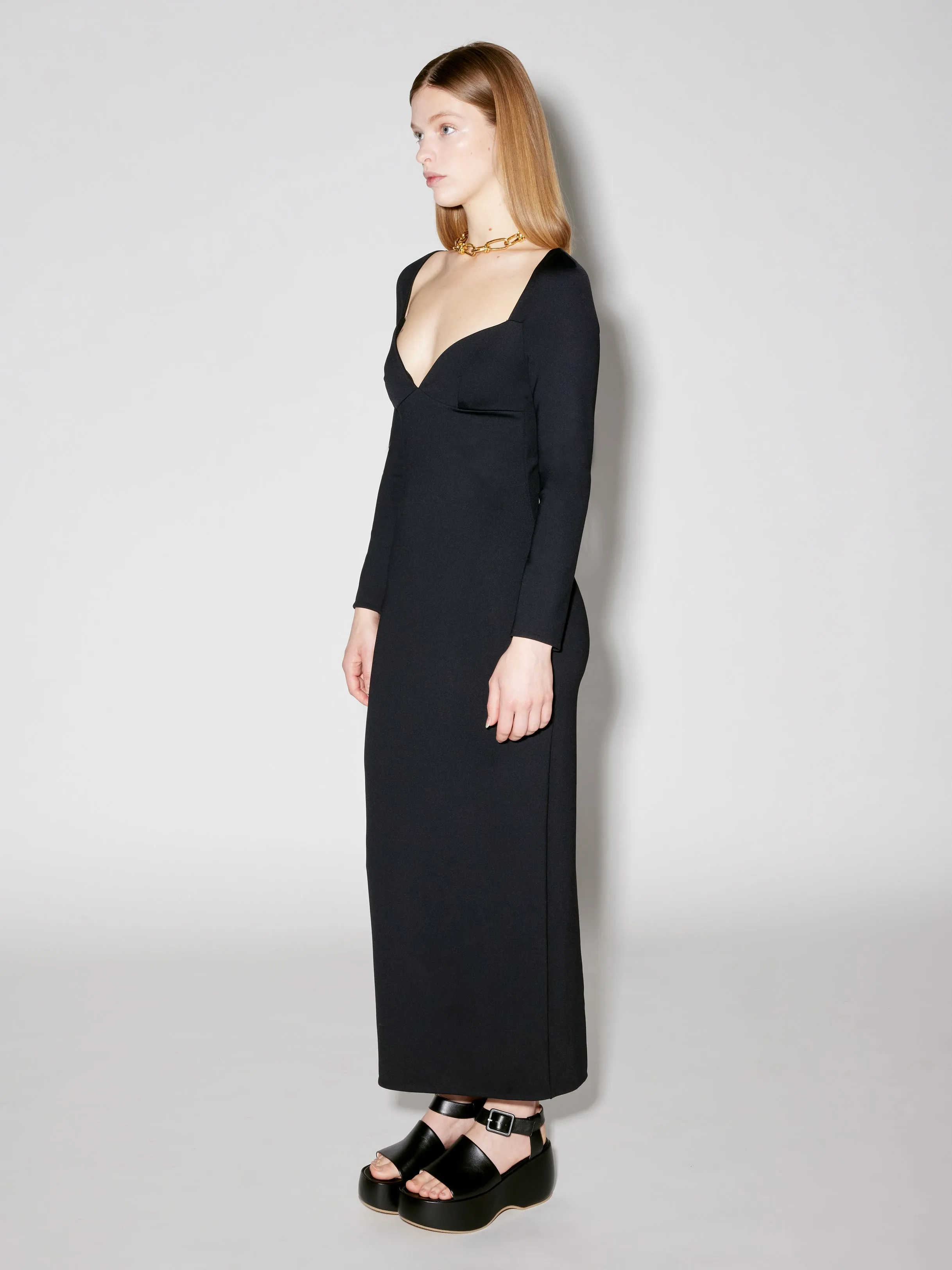 Long Sleeve Sweetheart Dress sold by Rosetta Getty product image thumbnail 4