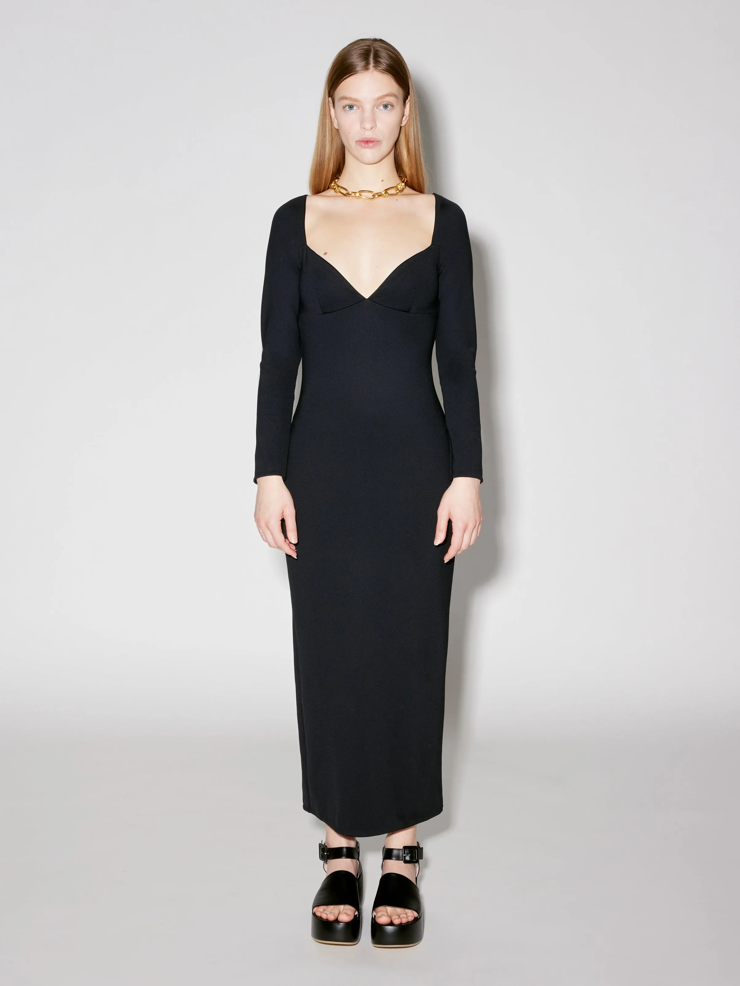 Long Sleeve Sweetheart Dress sold by Rosetta Getty product image thumbnail 3