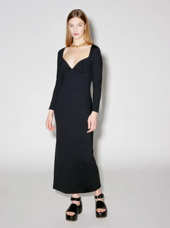 Long Sleeve Sweetheart Dress sold by Rosetta Getty