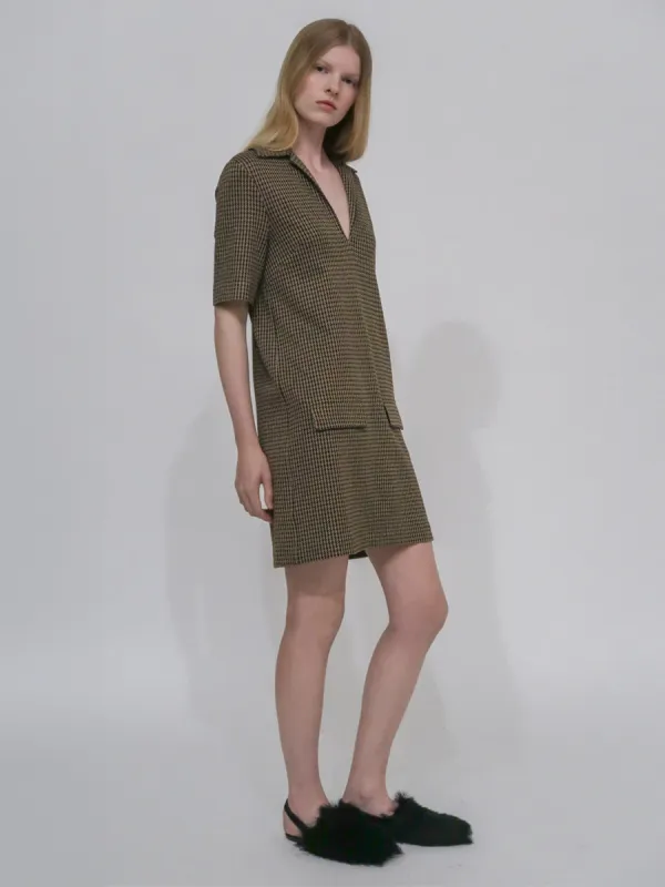 LAPEL COLLAR POLO DRESS sold by Rosetta Getty