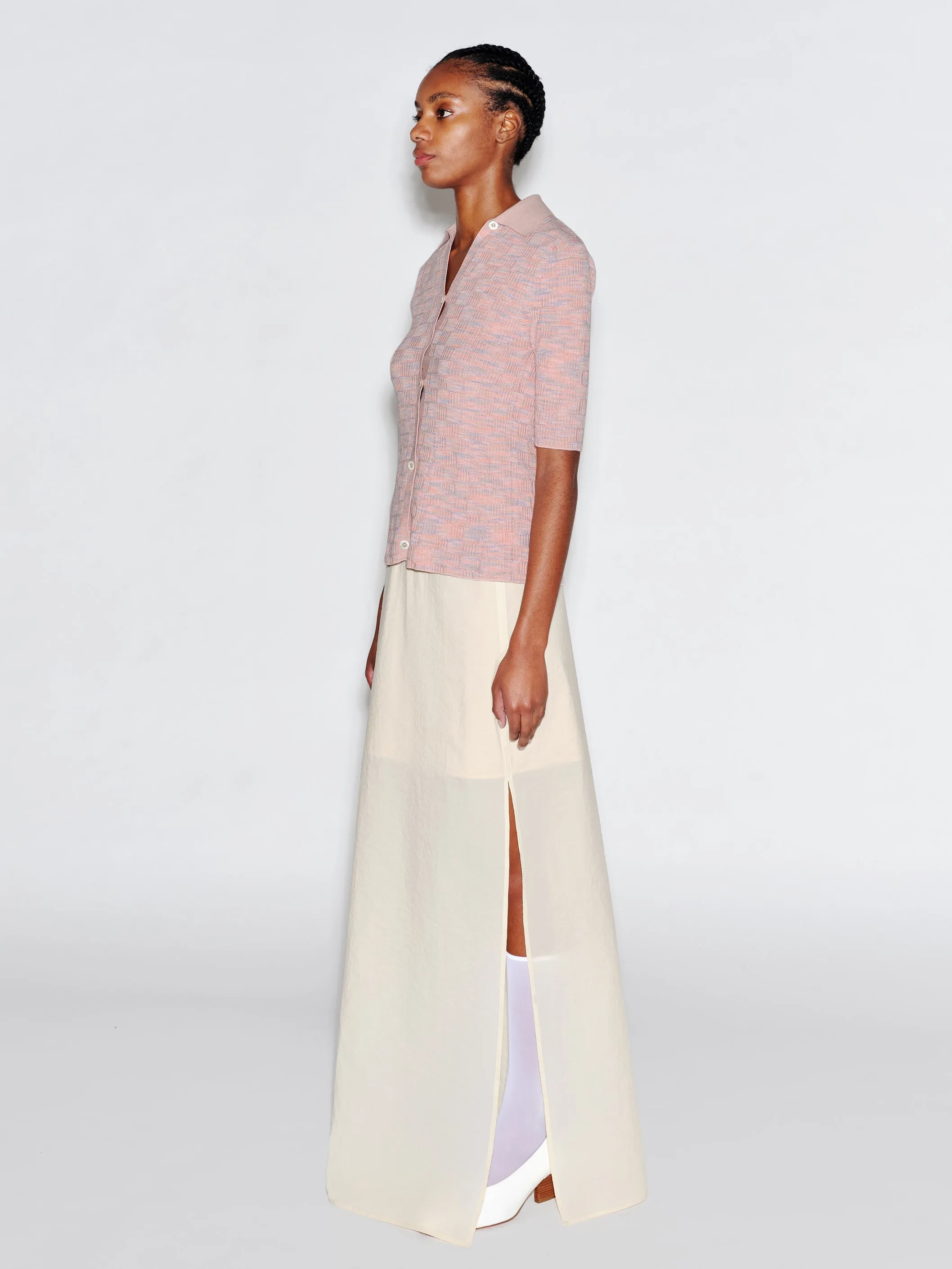 SHORT SLEEVE SWEATER SHIRT sold by Rosetta Getty product image thumbnail 4
