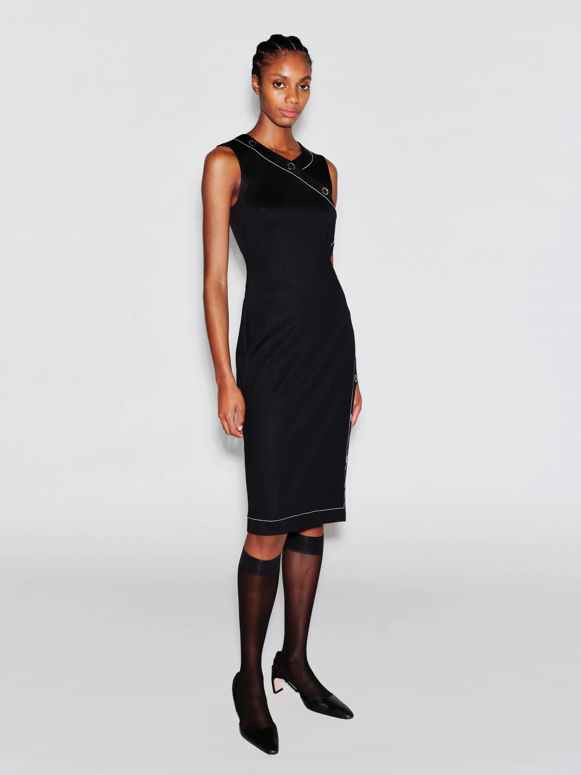 ASYMMETRIC SNAP DRESS sold by Rosetta Getty