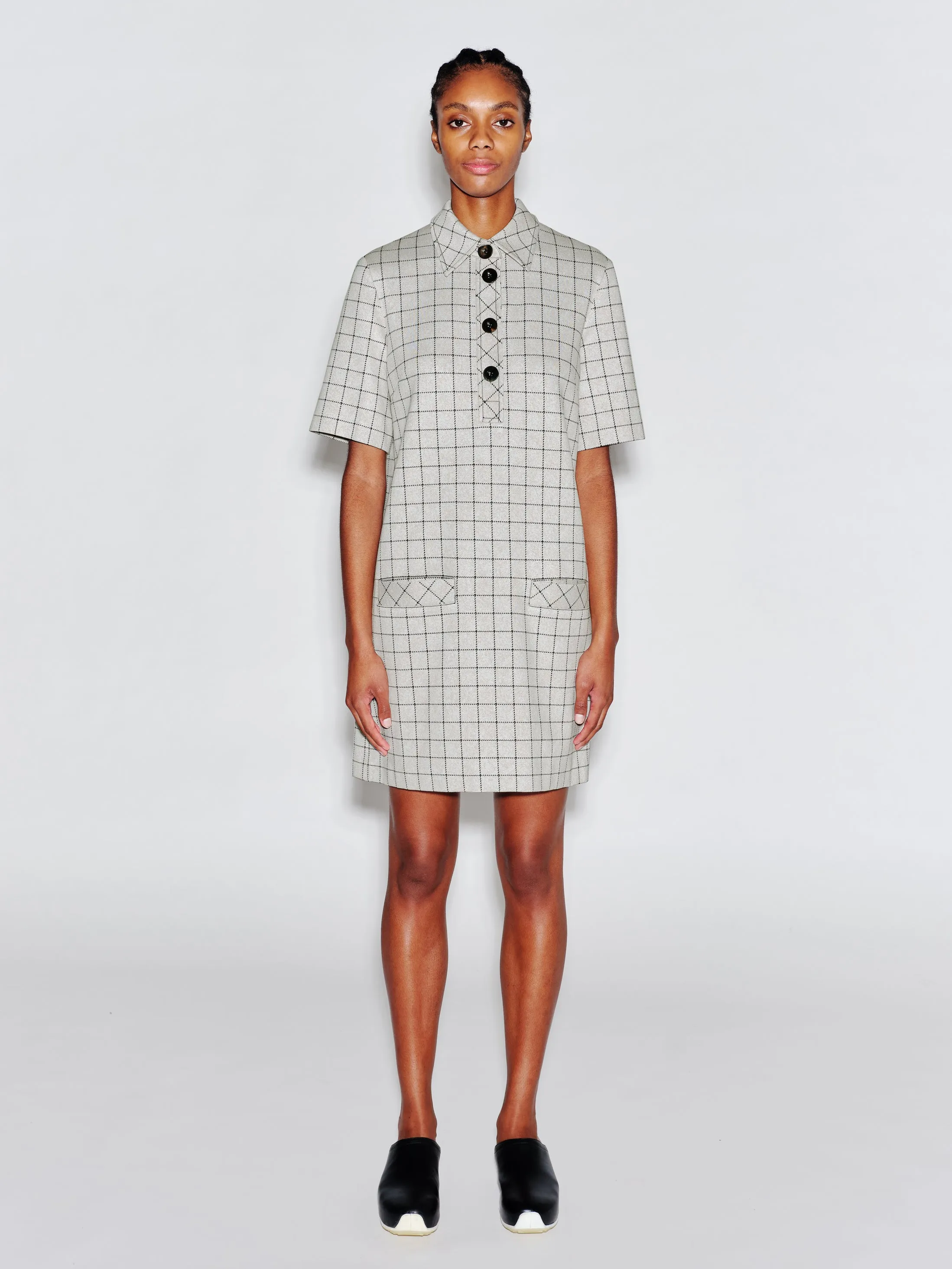 POLO DRESS - WINDOWPANE sold by Rosetta Getty product image thumbnail 2