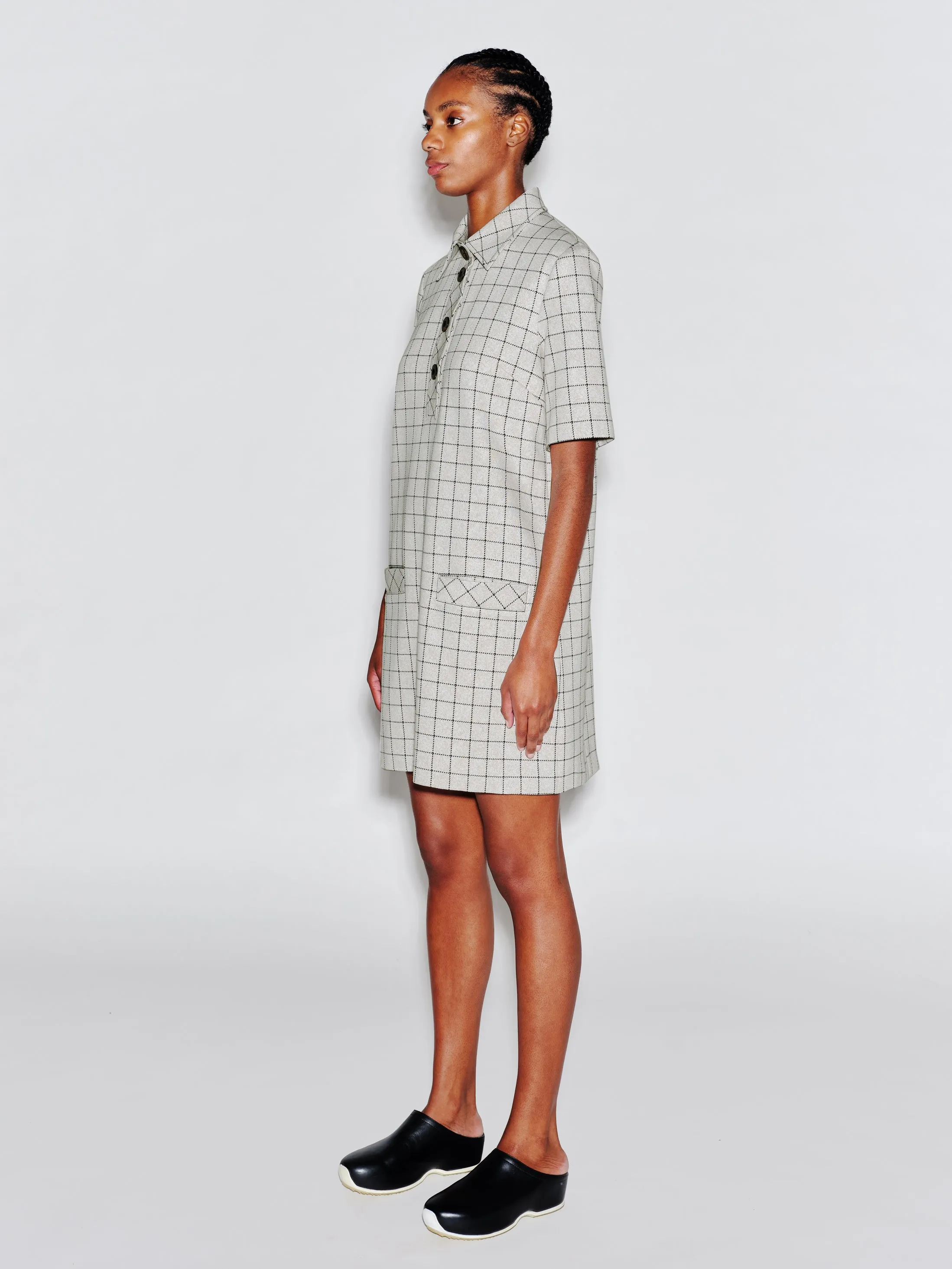 POLO DRESS - WINDOWPANE sold by Rosetta Getty product image thumbnail 3