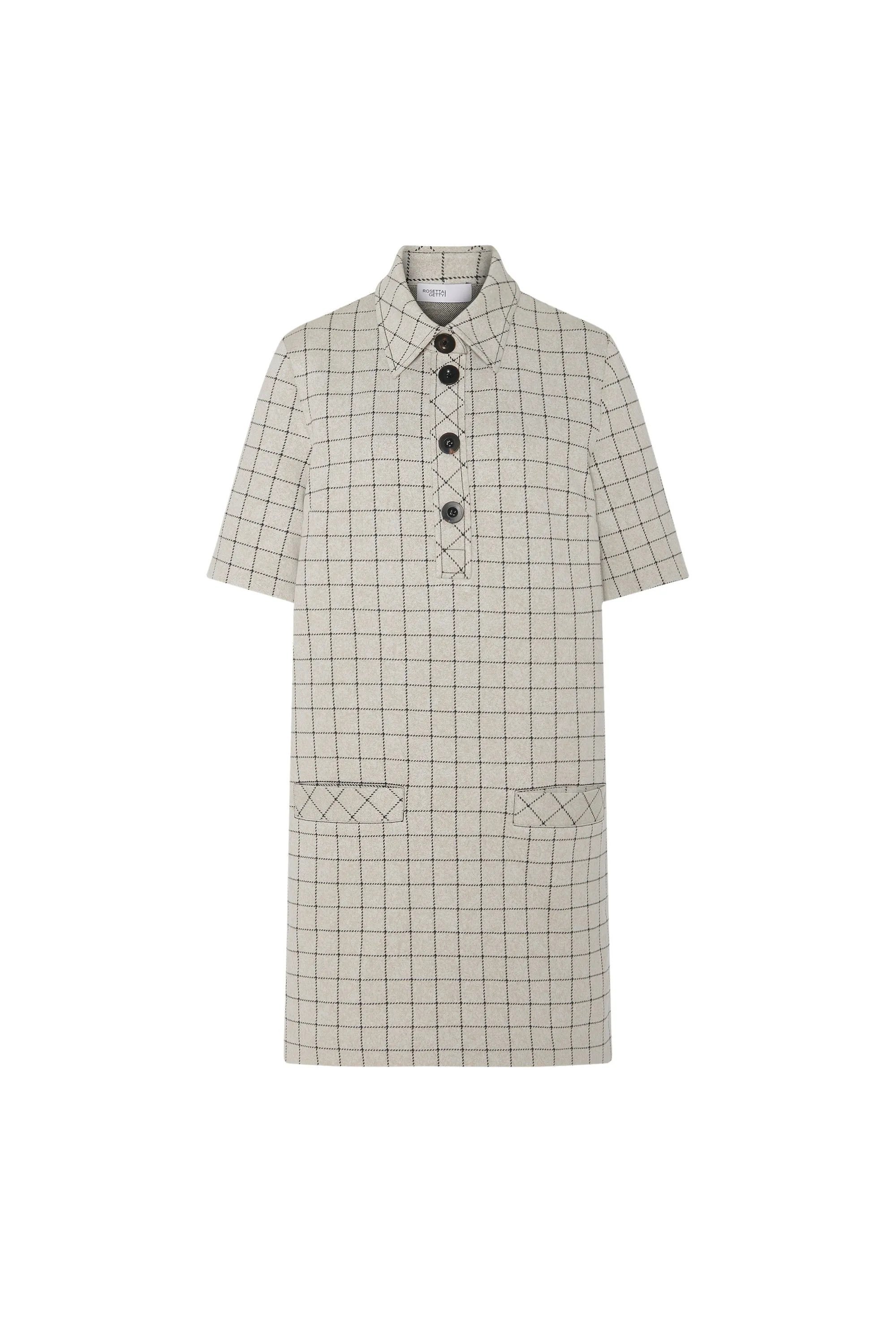 POLO DRESS - WINDOWPANE sold by Rosetta Getty product image thumbnail 5