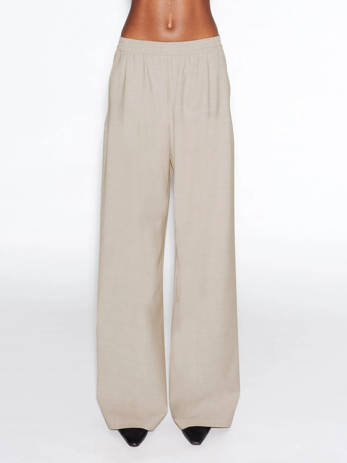 RELAXED PULL ON PANT- STRETCH TROPICAL WOOL sold by Rosetta Getty product image thumbnail 3