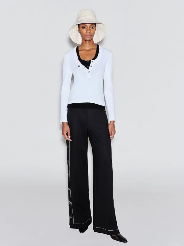 SNAP STRAIGHT LEG PANT made by Rosetta Getty