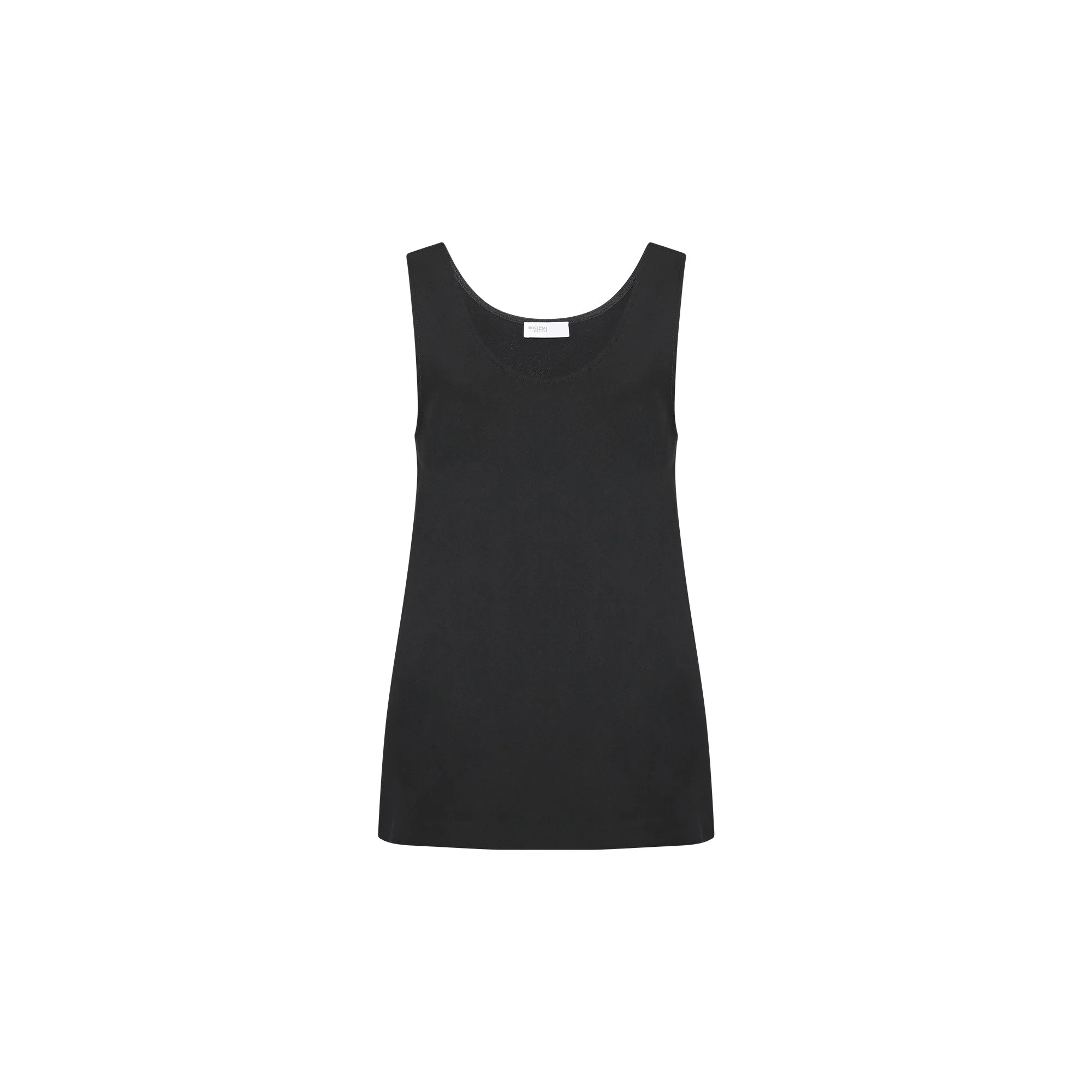 SCOOP NECK TANK - SOLID INTERLOCK sold by Rosetta Getty product image thumbnail 4