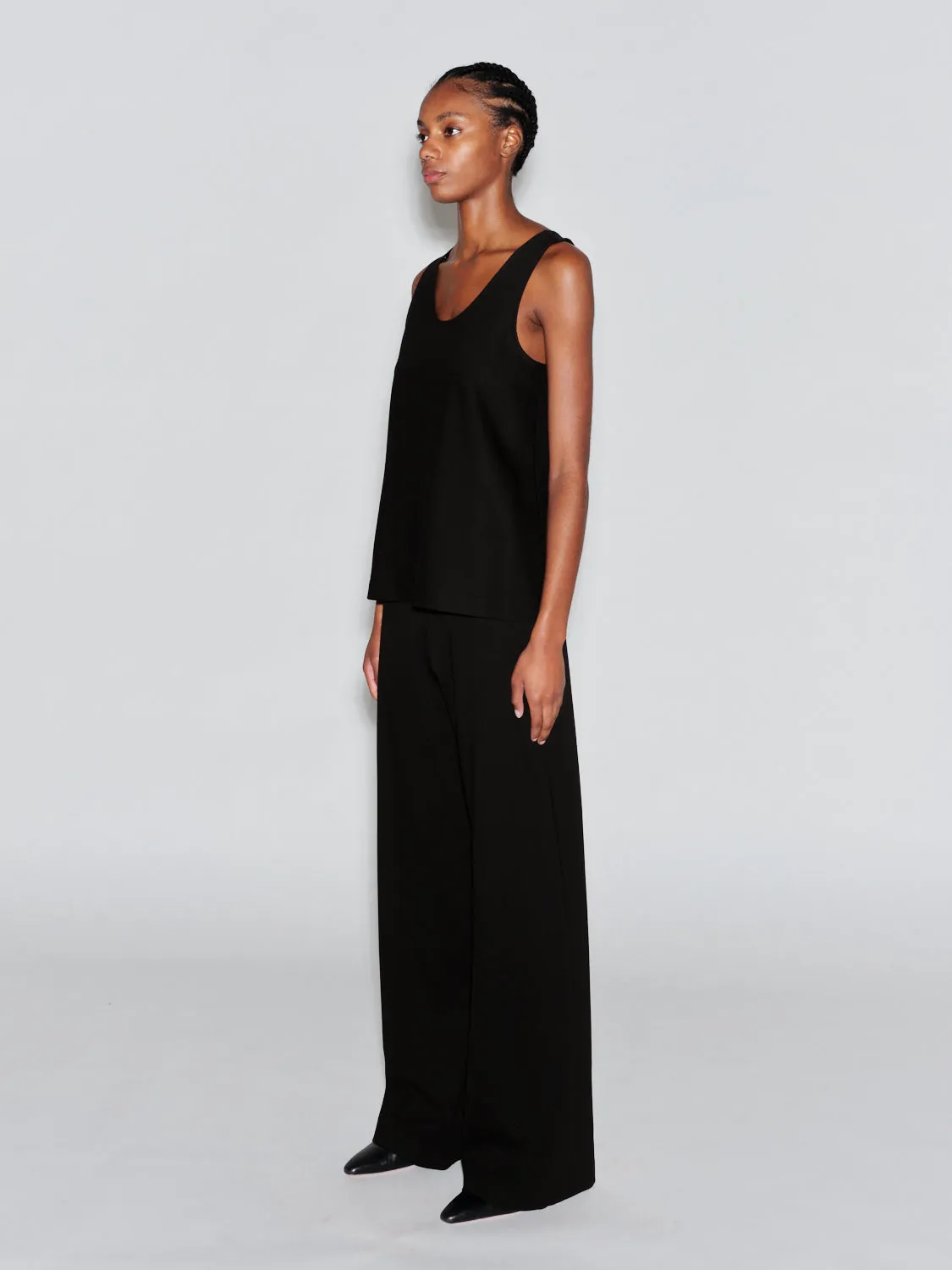 SCOOP NECK TANK - SOLID INTERLOCK sold by Rosetta Getty product image thumbnail 2