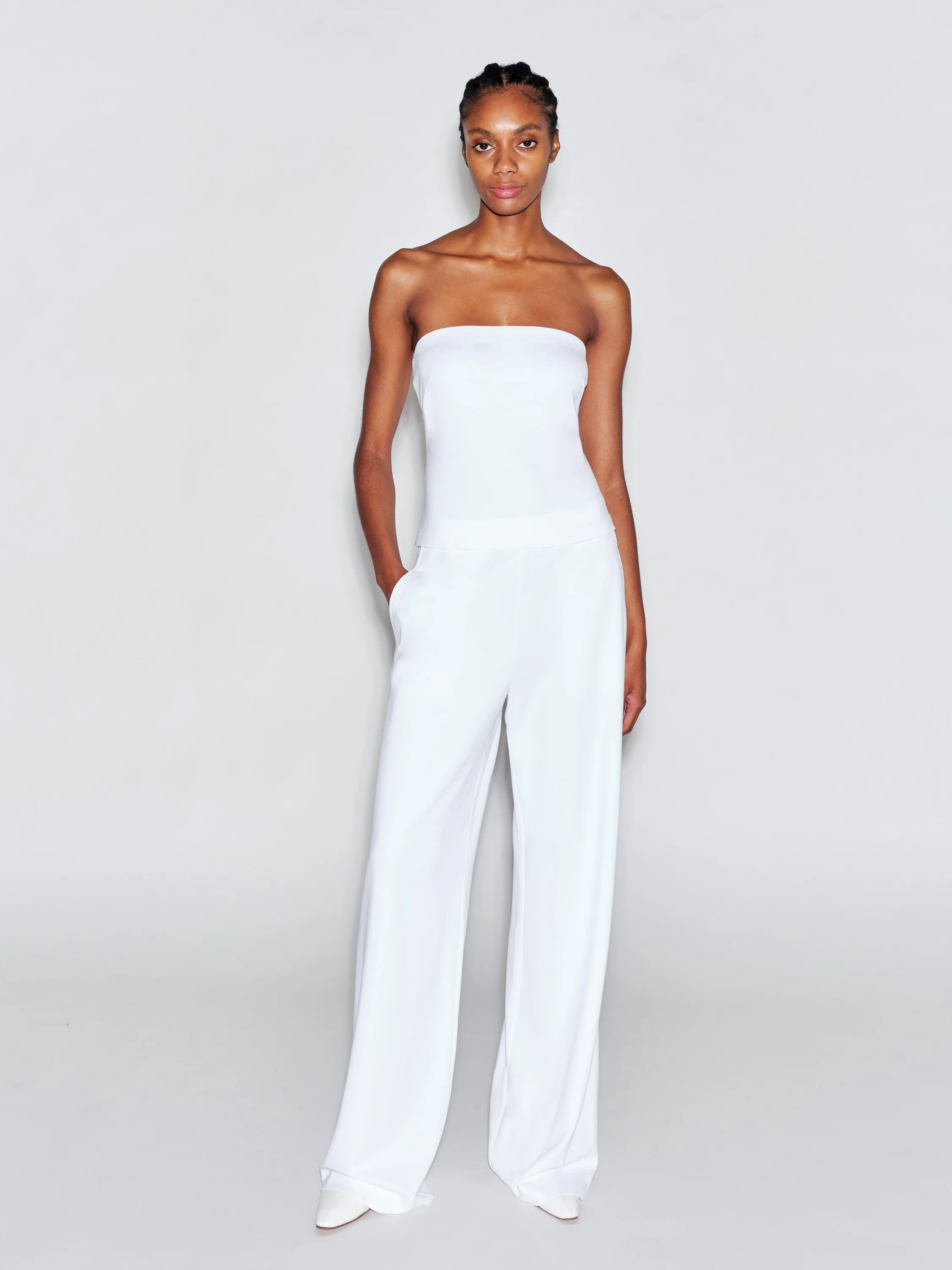 STRAPLESS BANDEAU - SOLID INTERLOCK sold by Rosetta Getty