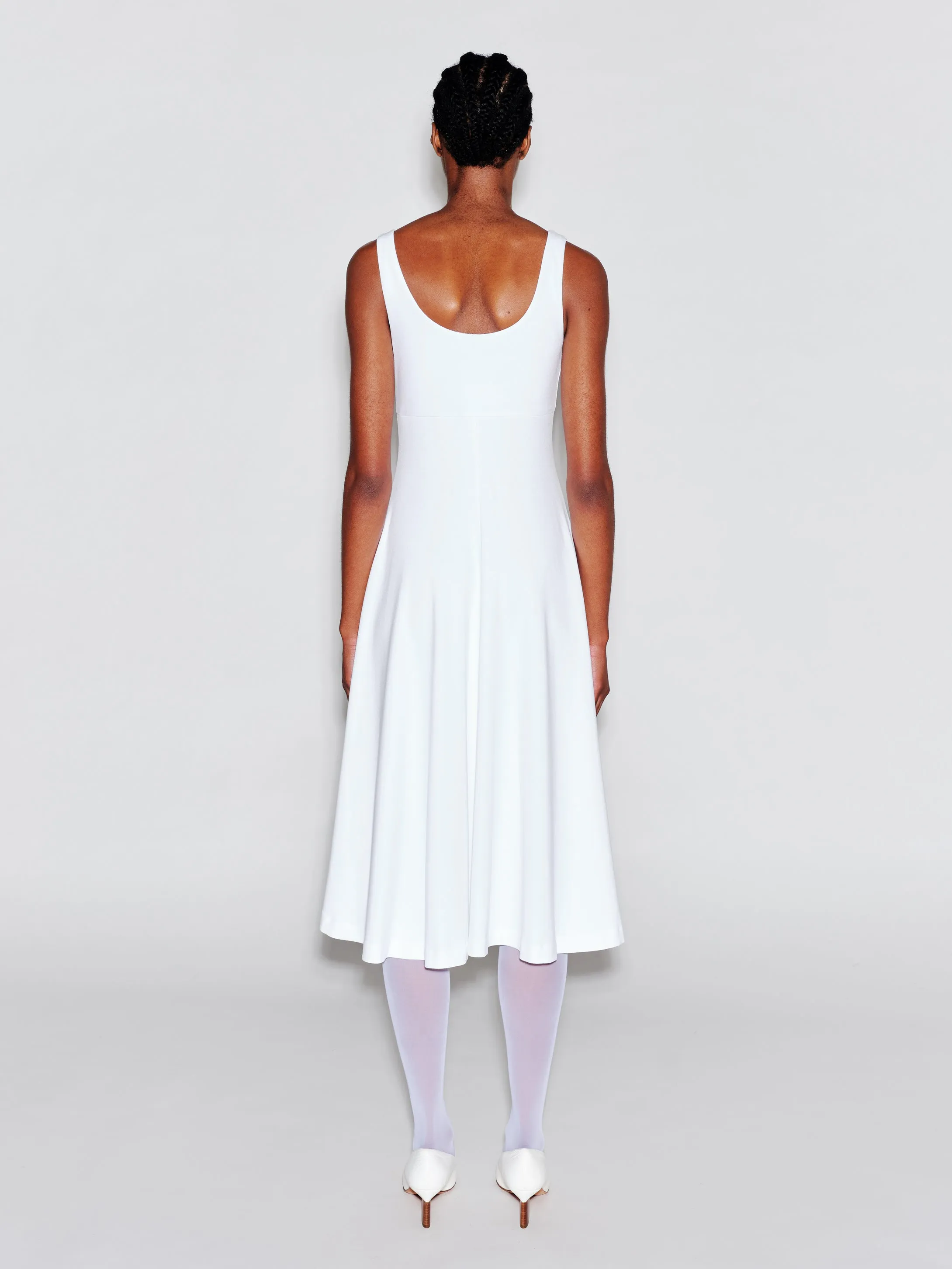 SCOOP NECK FLARED DRESS sold by Rosetta Getty product image thumbnail 4