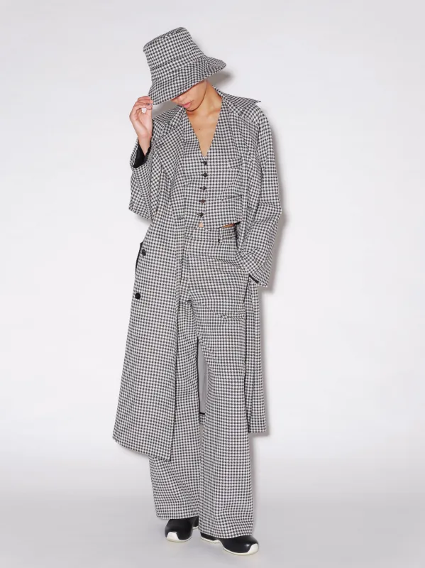 BUCKET HAT - GINGHAM made by Rosetta Getty