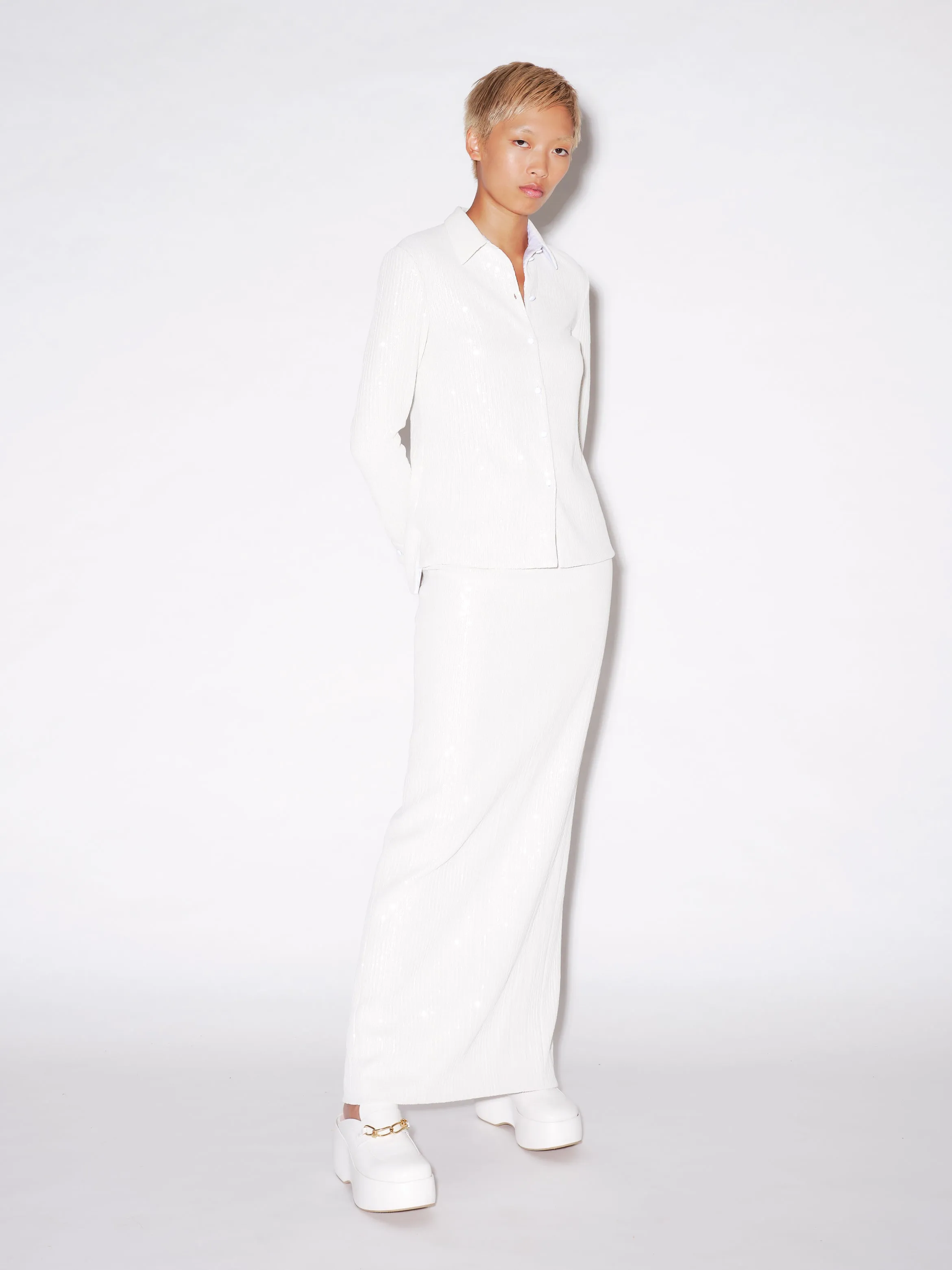 SLIM SHIRT - SEQUINS sold by Rosetta Getty