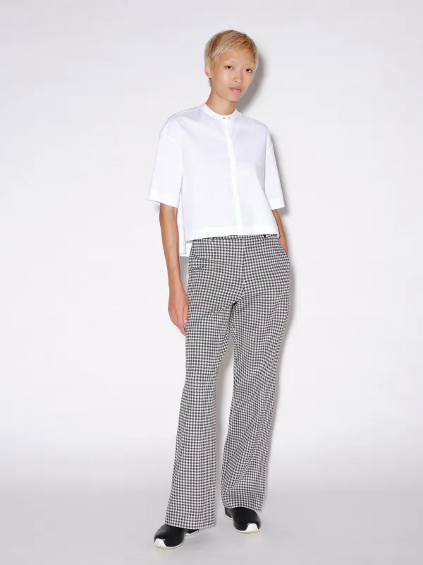 CROPPED OVERSIZED SHIRT - SOLID POPLIN made by Rosetta Getty