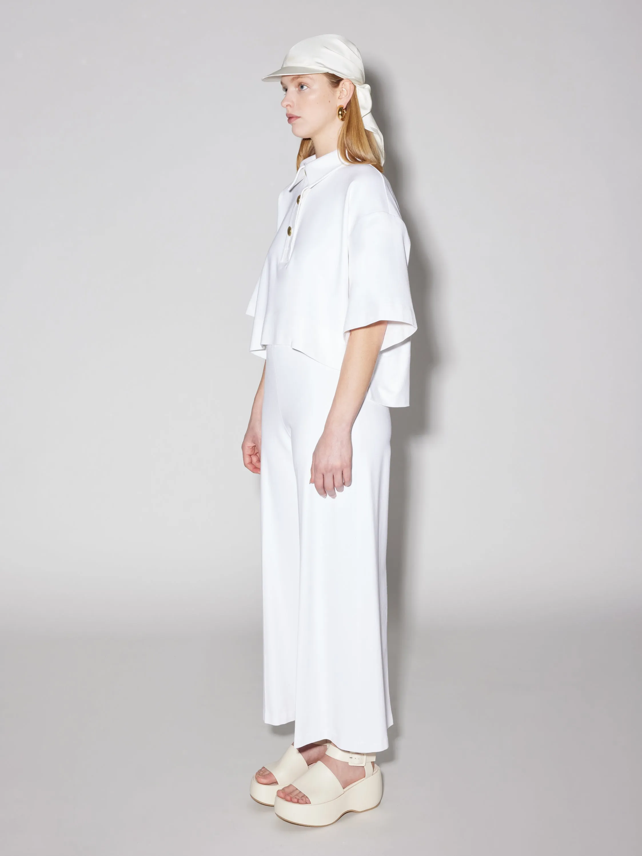 Cropped Oversized Polo sold by Rosetta Getty product image thumbnail 4