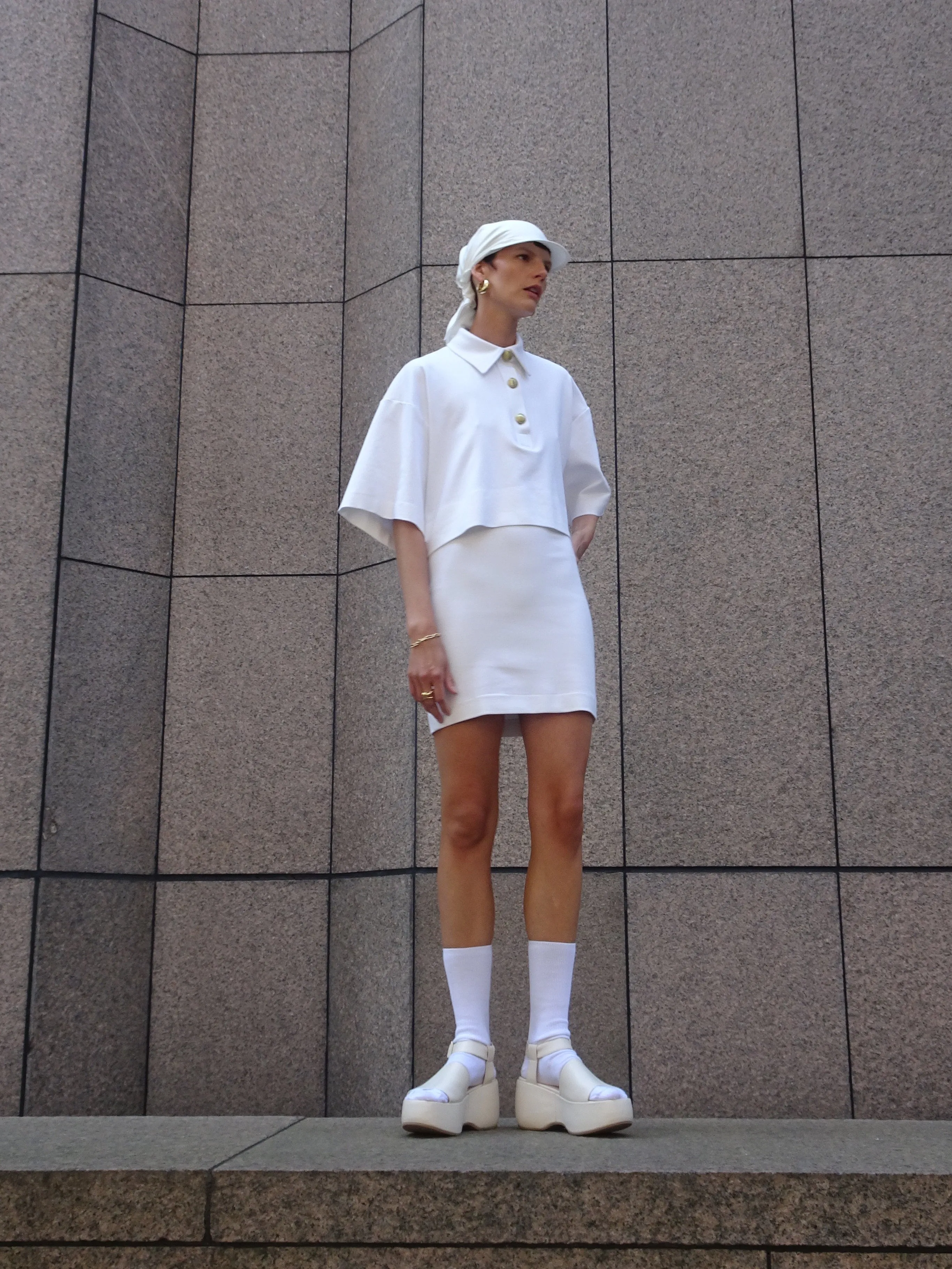 Cropped Oversized Polo sold by Rosetta Getty product image thumbnail 2