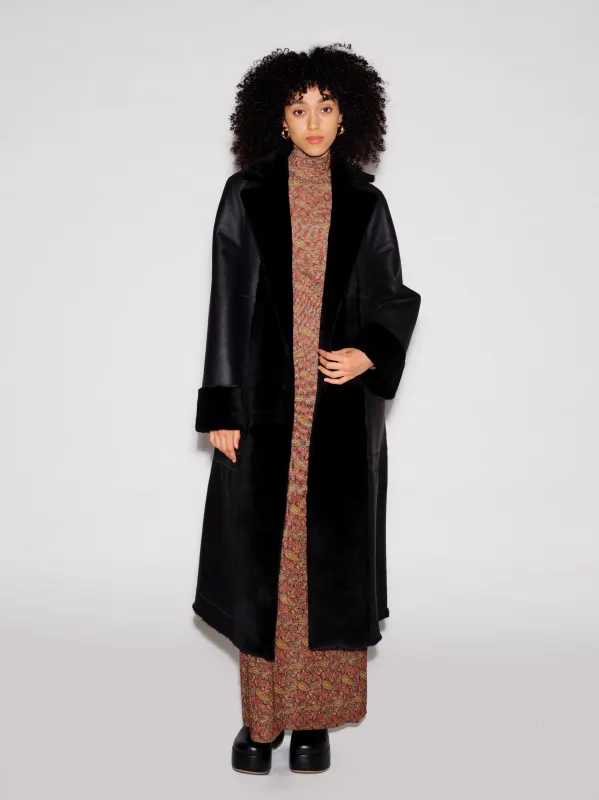 DOUBLE BREASTED MAXI COAT made by Rosetta Getty