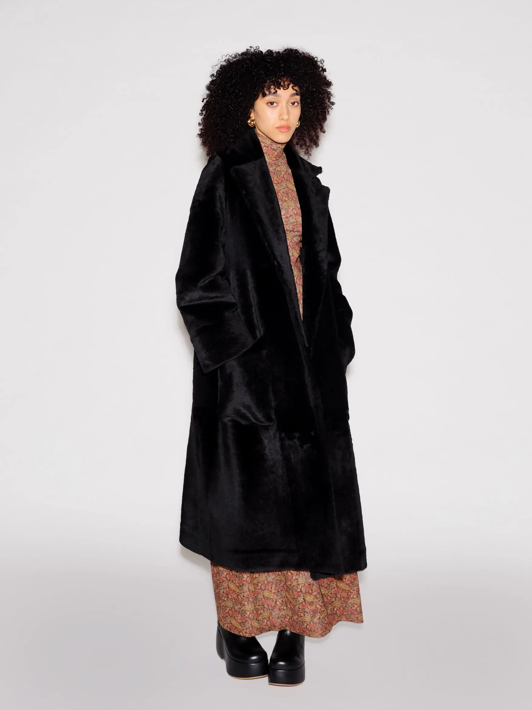 DOUBLE BREASTED MAXI COAT sold by Rosetta Getty product image thumbnail 3