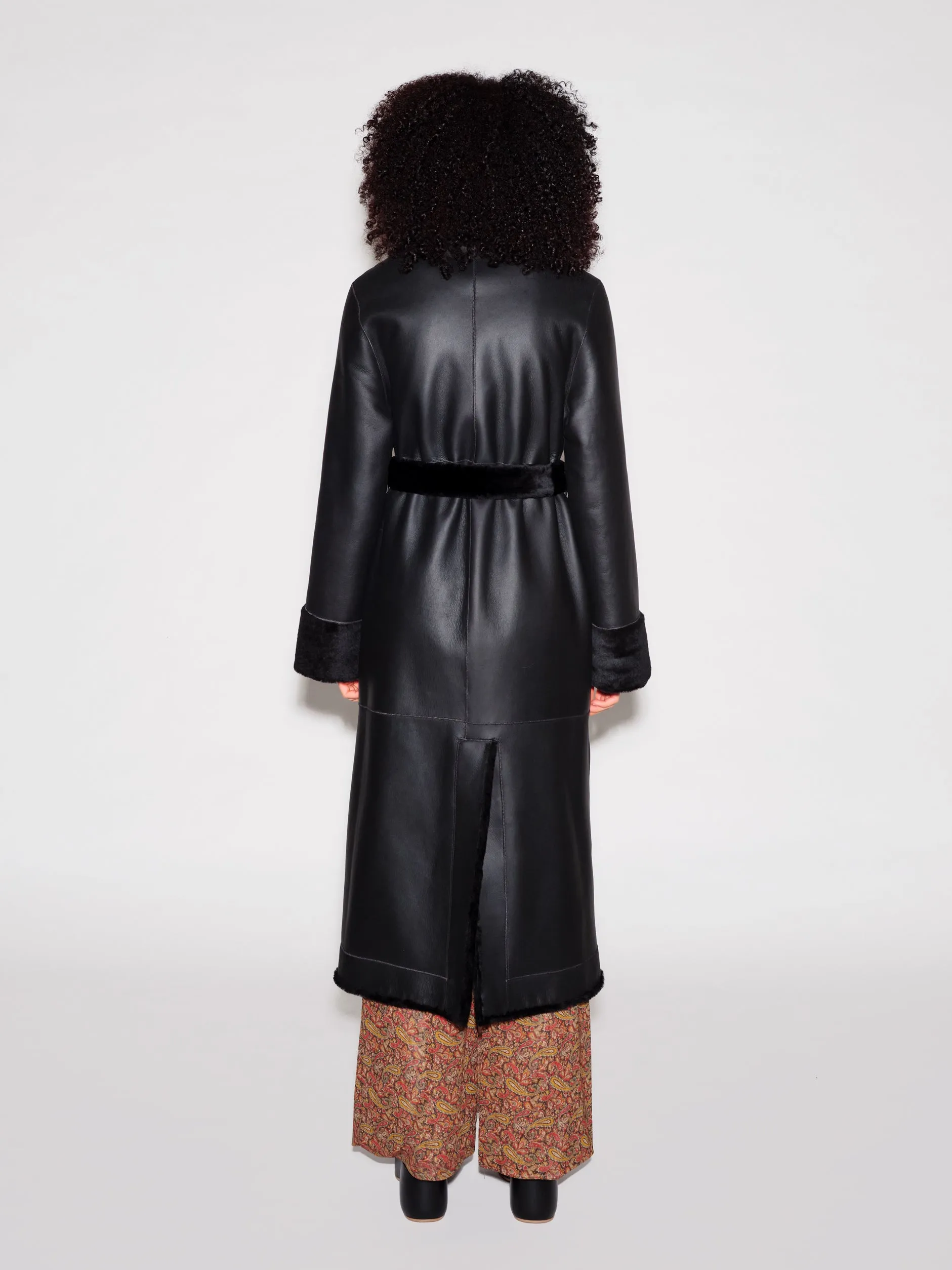 DOUBLE BREASTED MAXI COAT sold by Rosetta Getty product image thumbnail 5