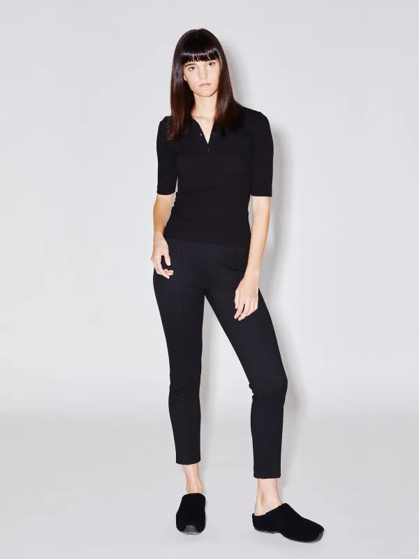 Pull On Cropped Slim Pant made by Rosetta Getty
