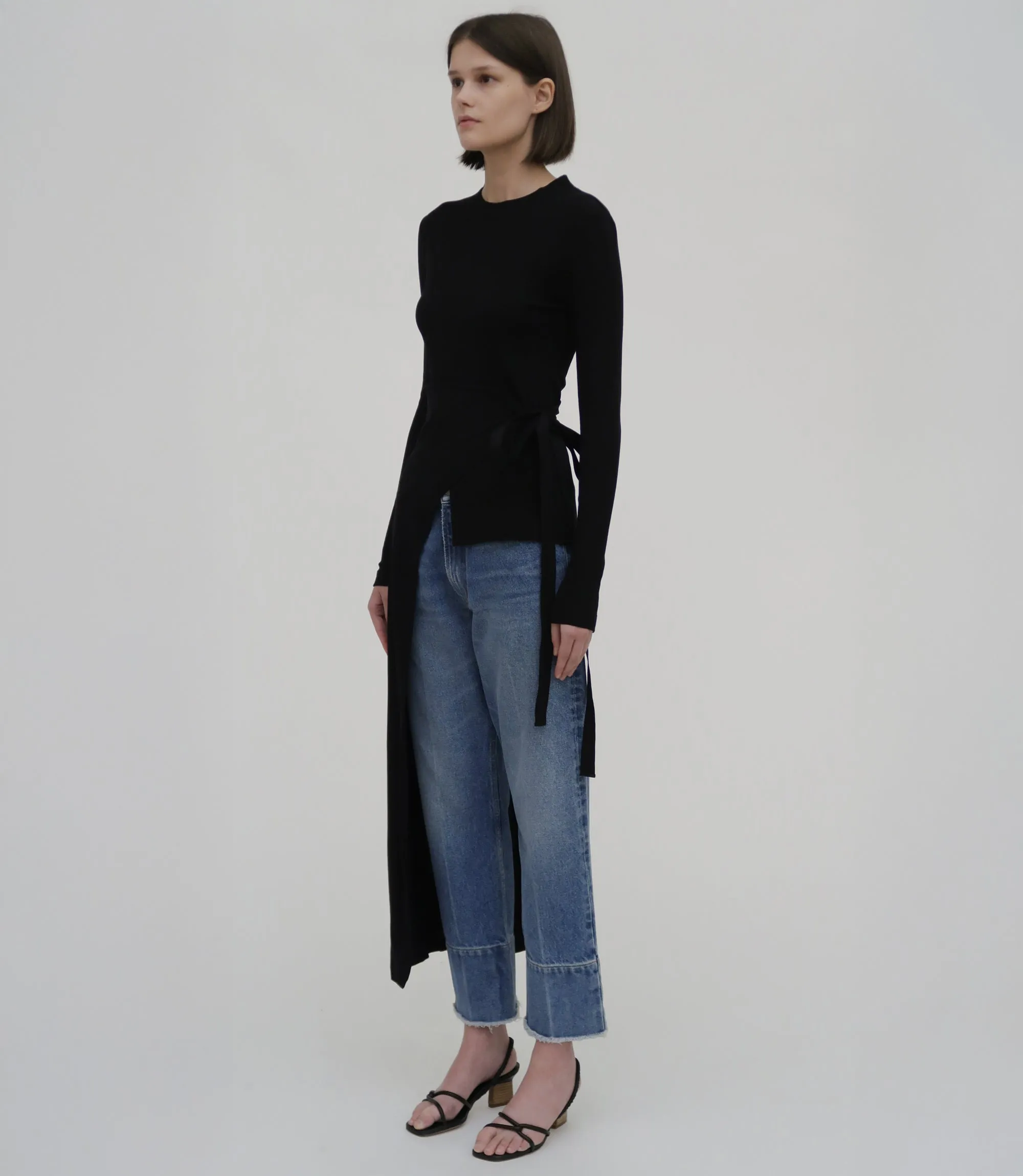 Long Sleeve Split Apron T-Shirt sold by Rosetta Getty product image thumbnail 3