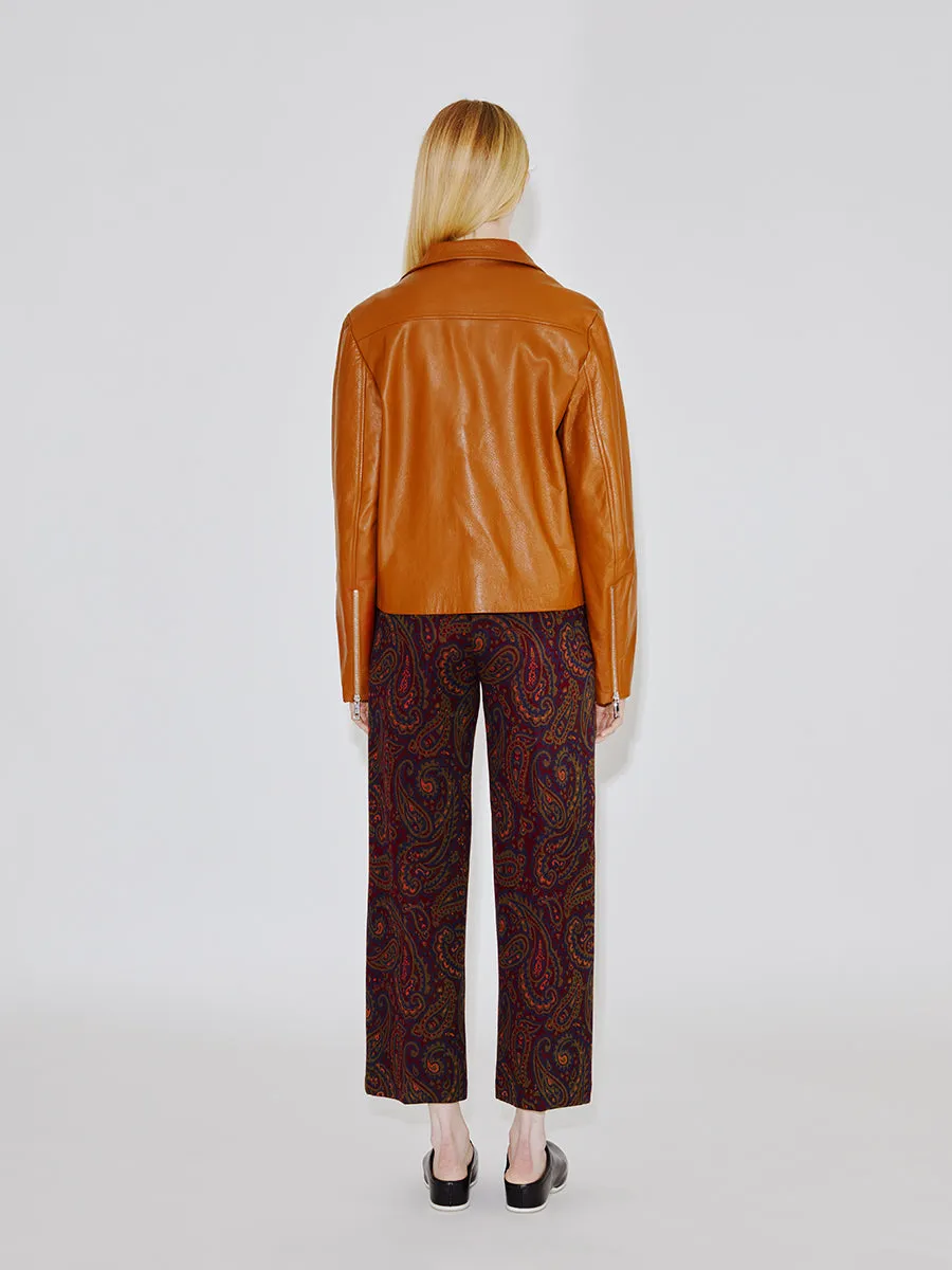 Funnel Neck Moto Jacket sold by Rosetta Getty product image thumbnail 5