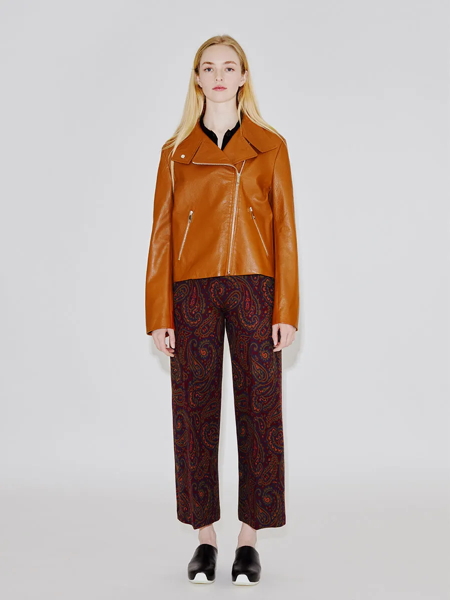 Funnel Neck Moto Jacket sold by Rosetta Getty product image thumbnail 3