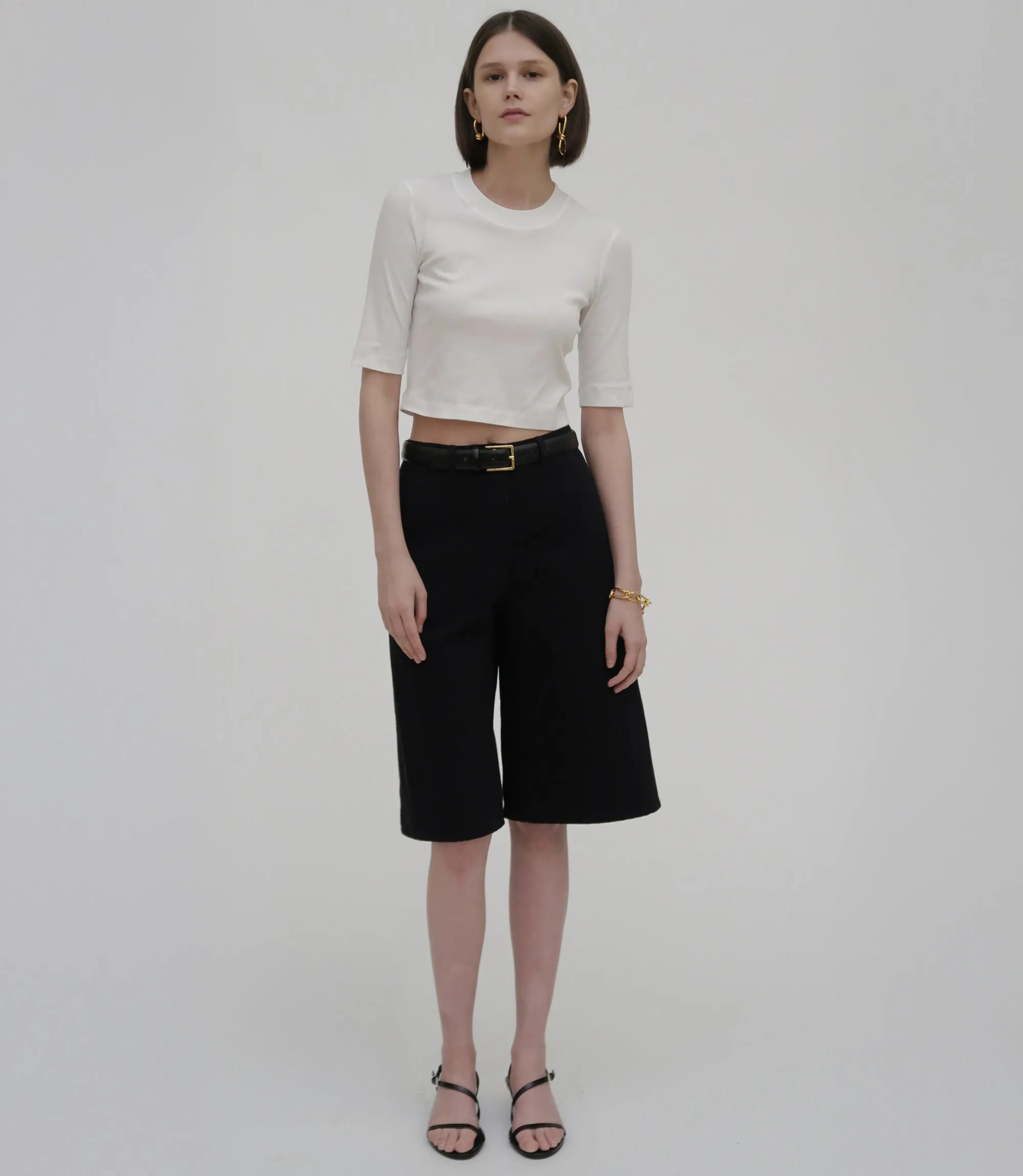 Short Sleeve Crop Top sold by Rosetta Getty