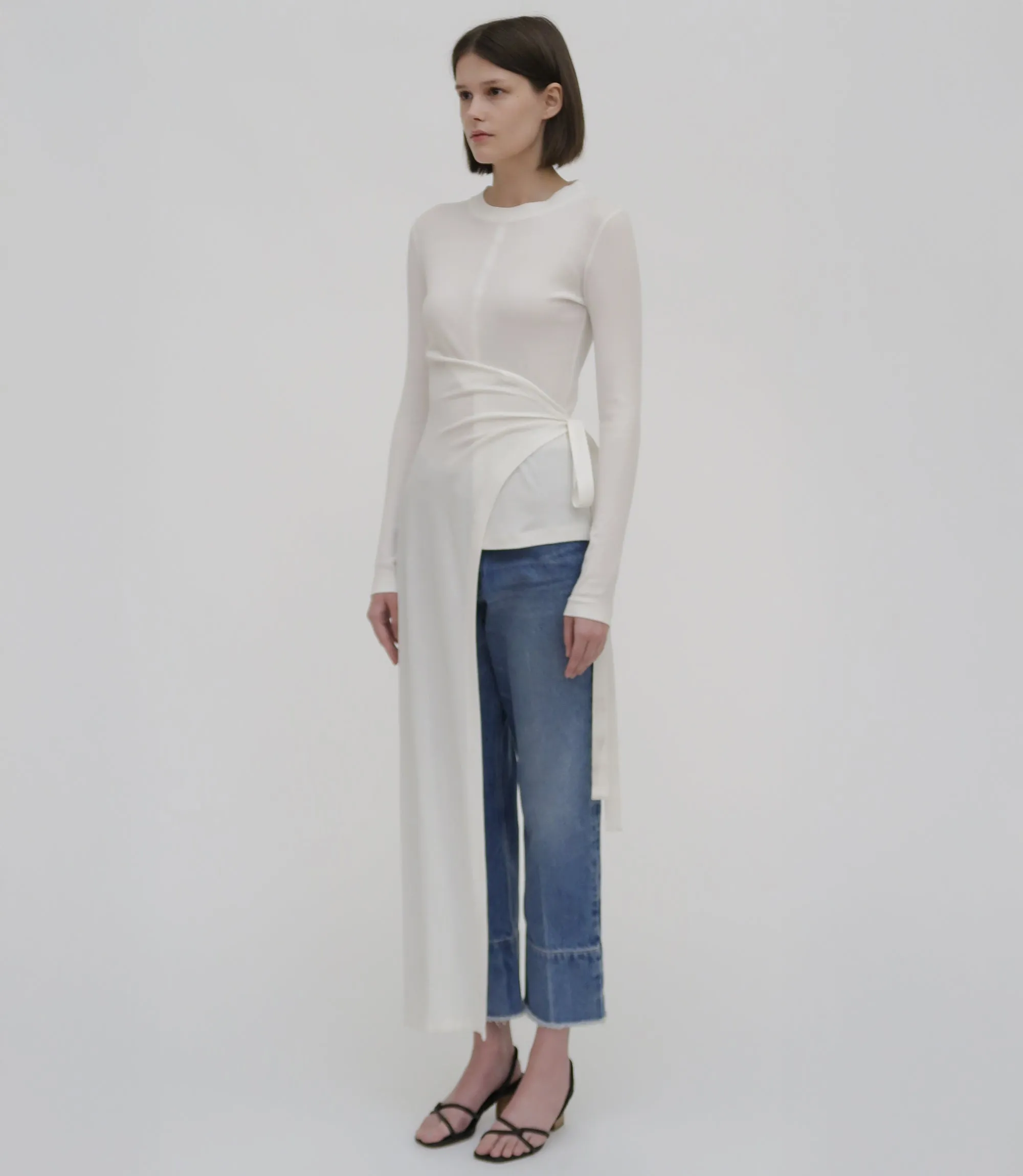 Long Sleeve Split Apron T-Shirt sold by Rosetta Getty product image thumbnail 2
