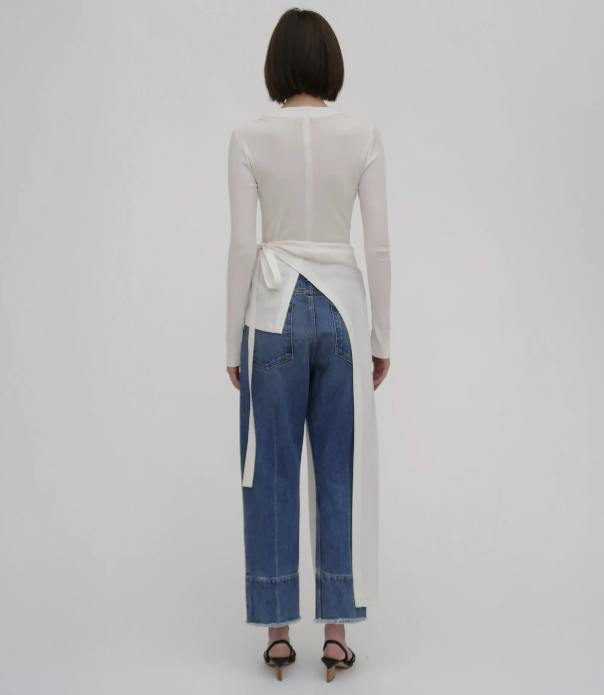 Long Sleeve Split Apron T-Shirt sold by Rosetta Getty product image thumbnail 3