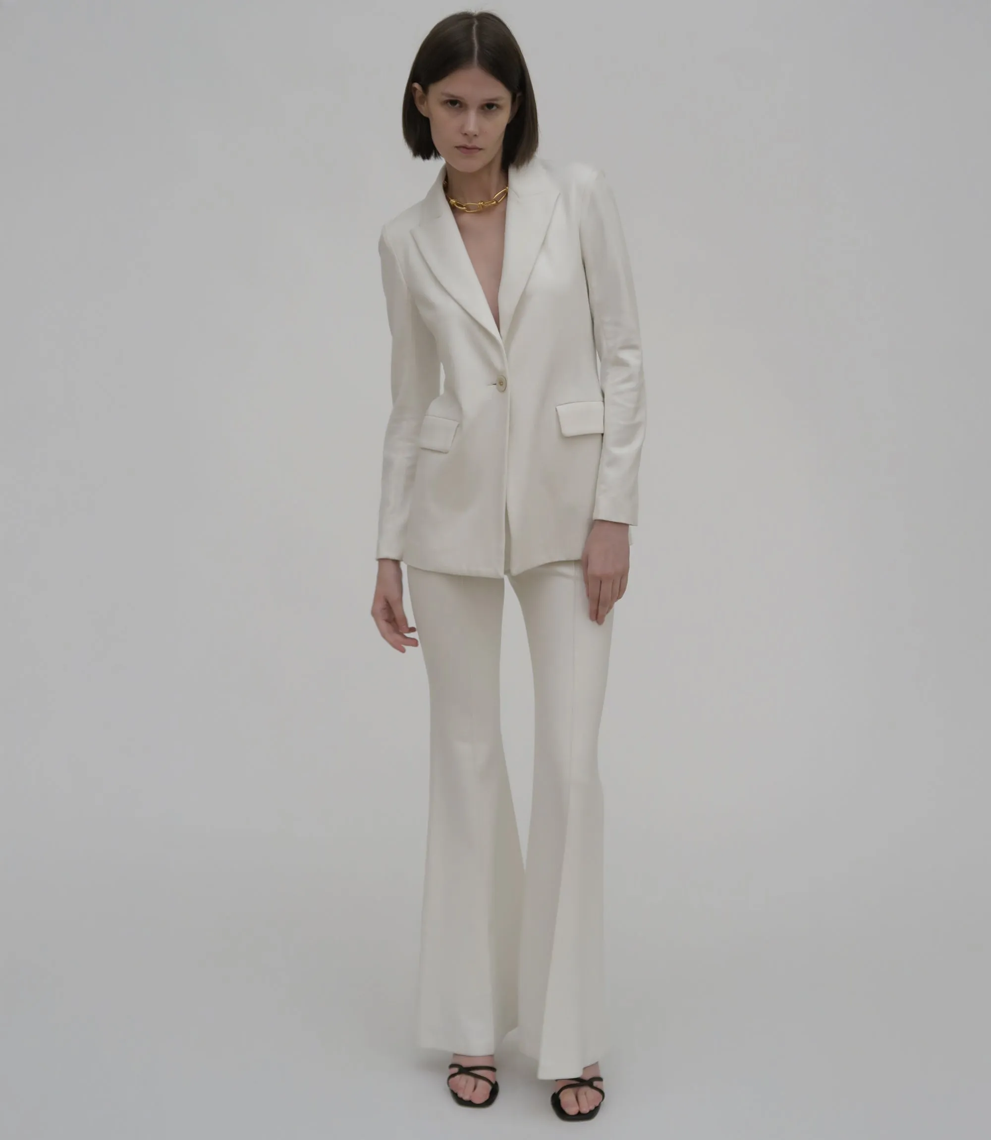 Pull On Pintuck Flares sold by Rosetta Getty