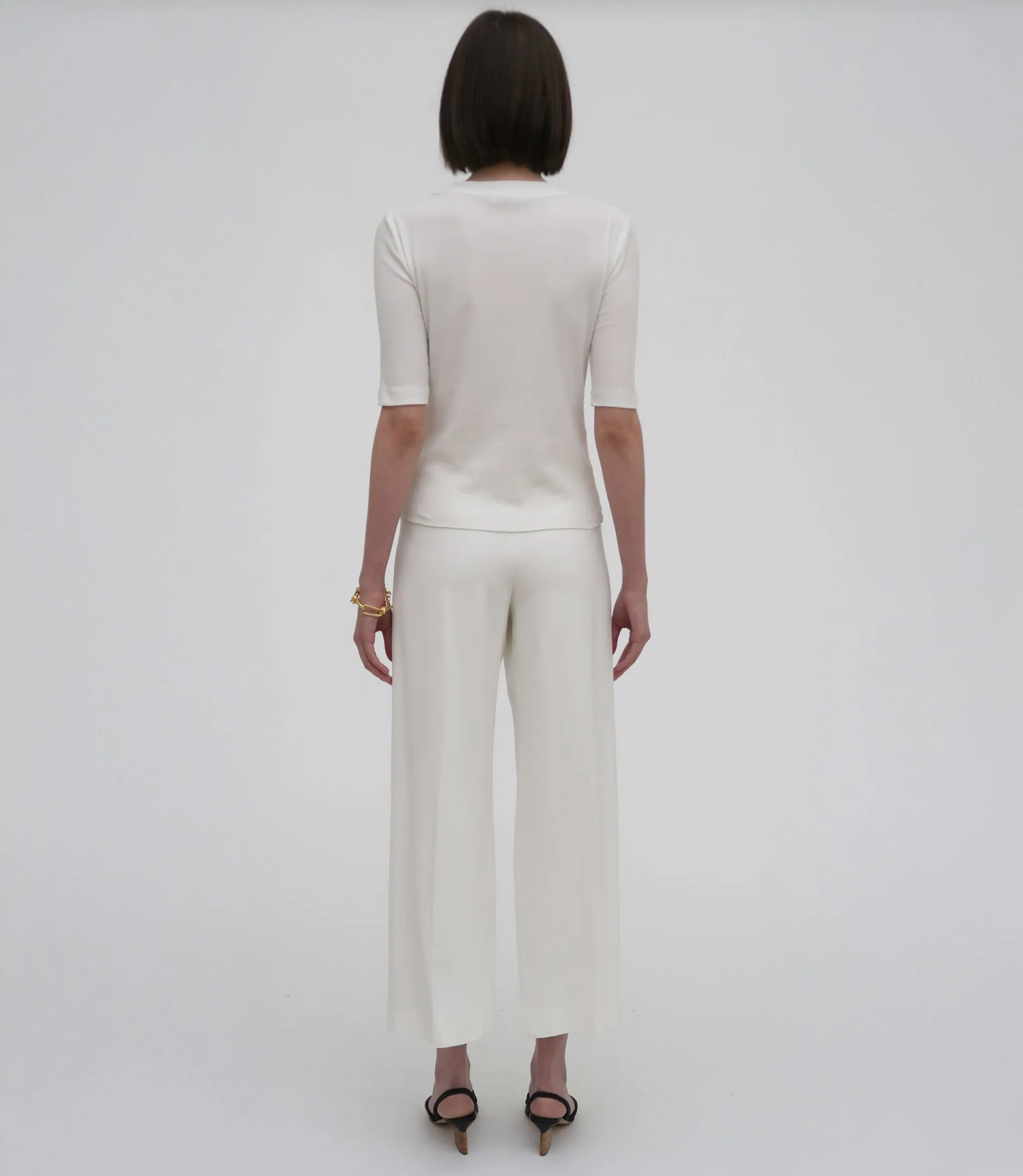 Pull On Cropped Straight Pant sold by Rosetta Getty product image thumbnail 4