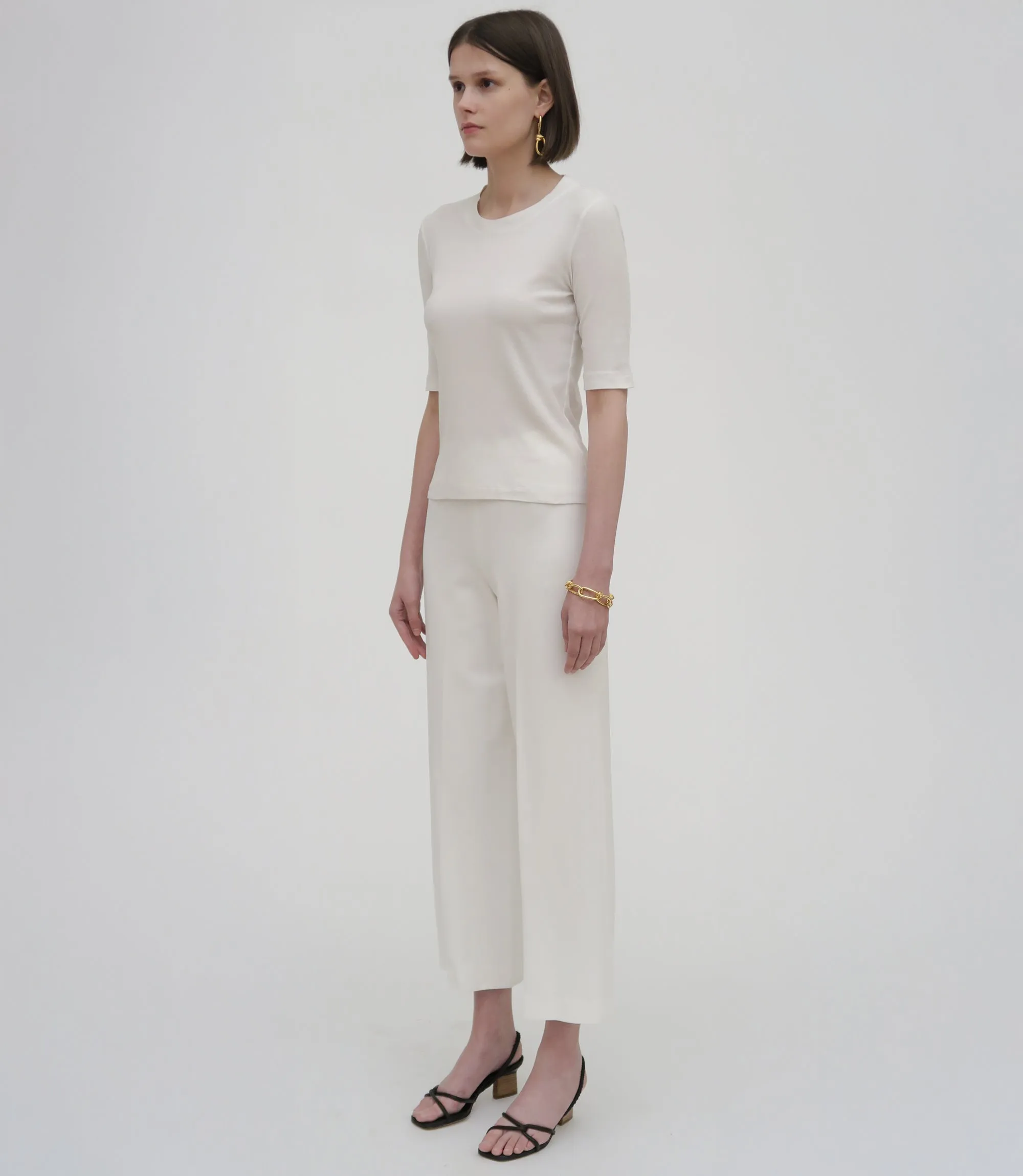 Pull On Cropped Straight Pant sold by Rosetta Getty product image thumbnail 3