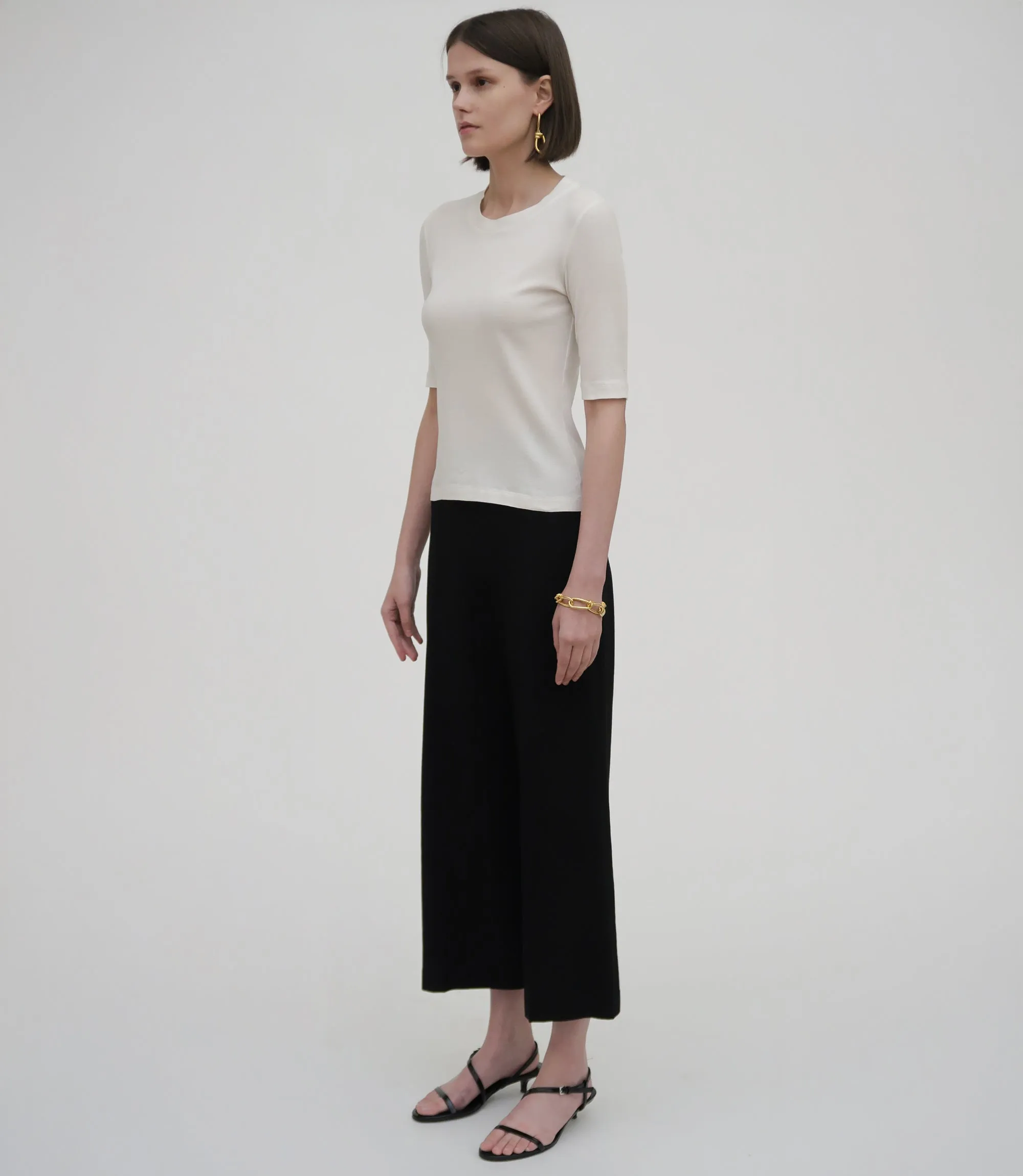Pull On Cropped Straight Pant sold by Rosetta Getty product image thumbnail 3