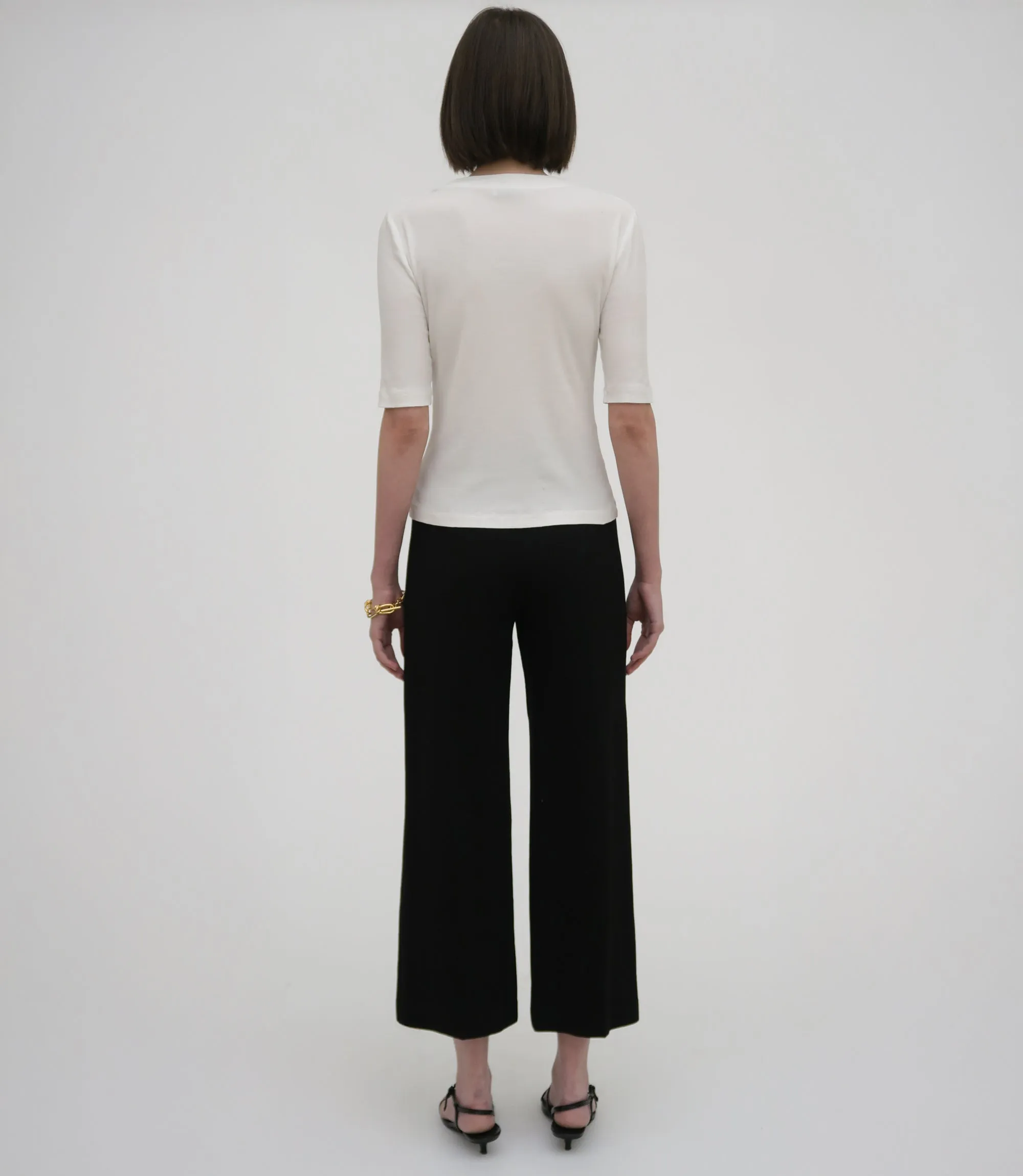 Pull On Cropped Straight Pant sold by Rosetta Getty product image thumbnail 4