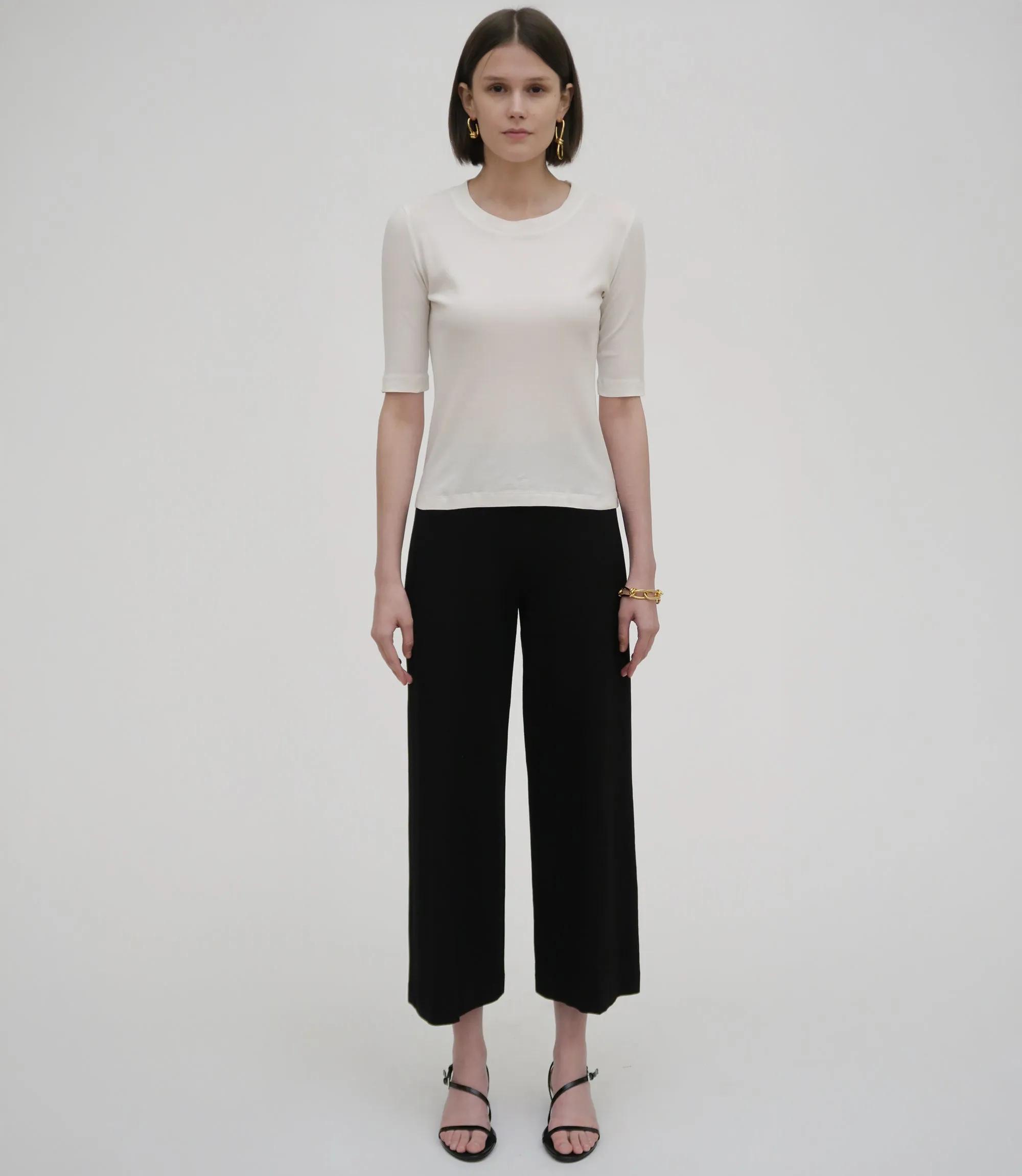Pull On Cropped Straight Pant sold by Rosetta Getty product image thumbnail 2