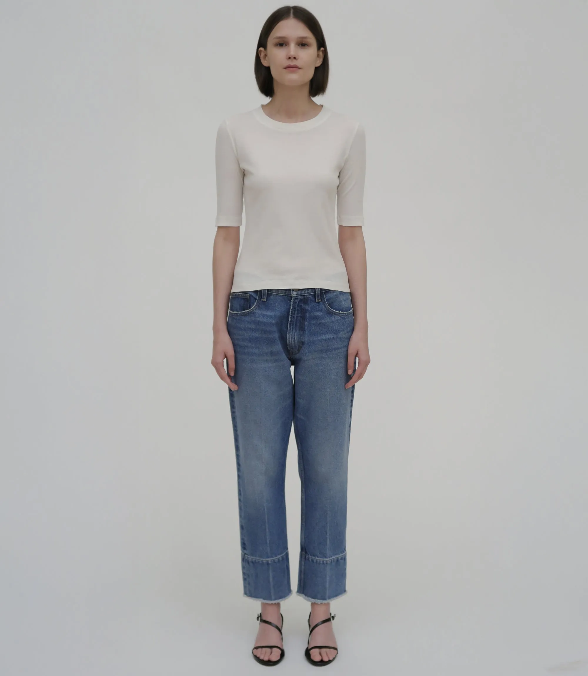 Cropped Sleeve T-Shirt sold by Rosetta Getty product image thumbnail 2