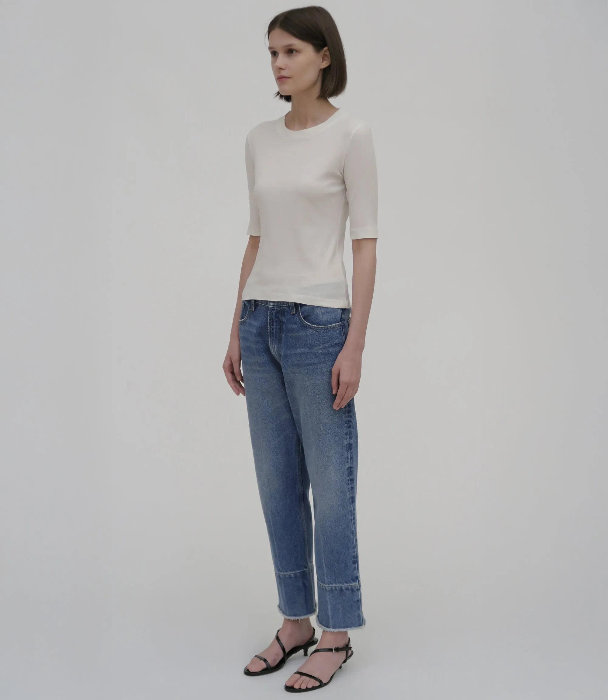 Cropped Sleeve T-Shirt sold by Rosetta Getty product image thumbnail 3