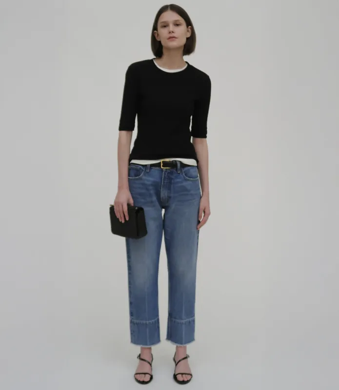 Cropped Sleeve T-Shirt sold by Rosetta Getty