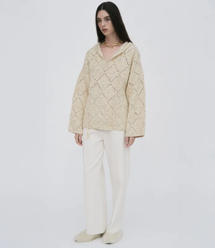 HAND CROCHET BAJA HOODIE sold by Rosetta Getty