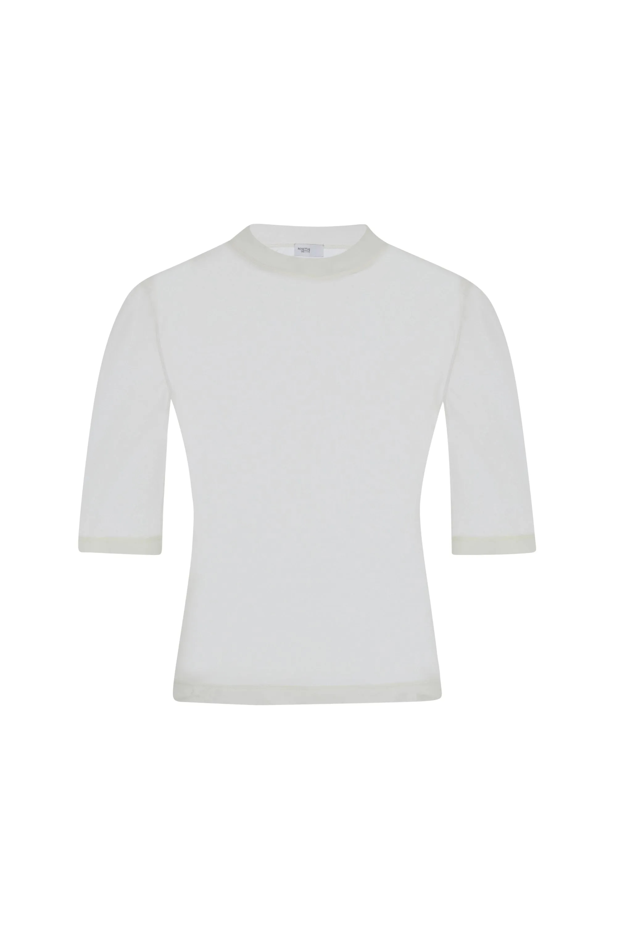 CROPPED SLEEVE T-SHIRT - SHEER sold by Rosetta Getty product image thumbnail 4