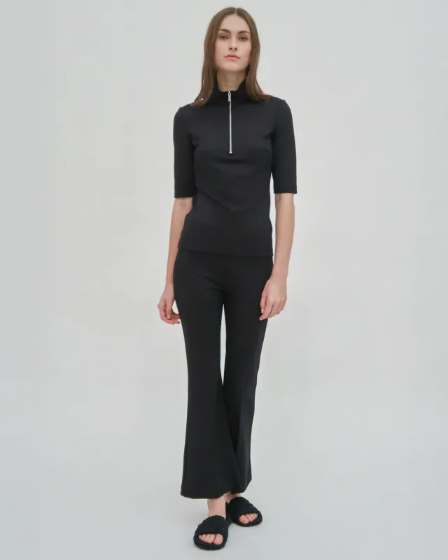 SHORT SLEEVE ZIP-UP POLO made by Rosetta Getty