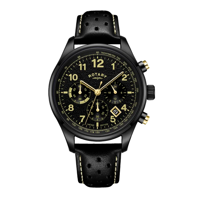 Rotary Chronograph 1977 Black Edition - GS00454/19 sold by Rotary Watches