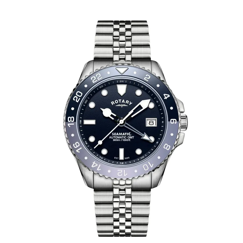 Rotary Seamatic 300 GMT Automatic Watch - RGB10005/04 sold by Rotary Watches