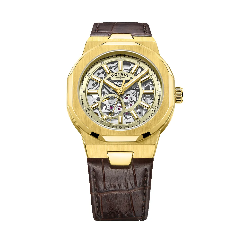EX-SAMPLE - Rotary Regent Skeleton Watch - GS05418/03 sold by Rotary Watches product image thumbnail 2